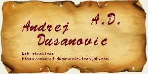 Andrej Dušanović vizit kartica